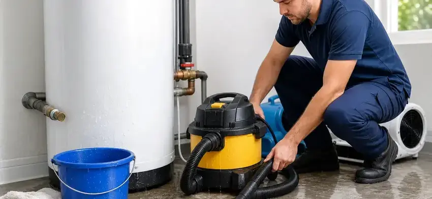 Water heater leak in Kaukauna, WI by Boyle Water Damage Restoration