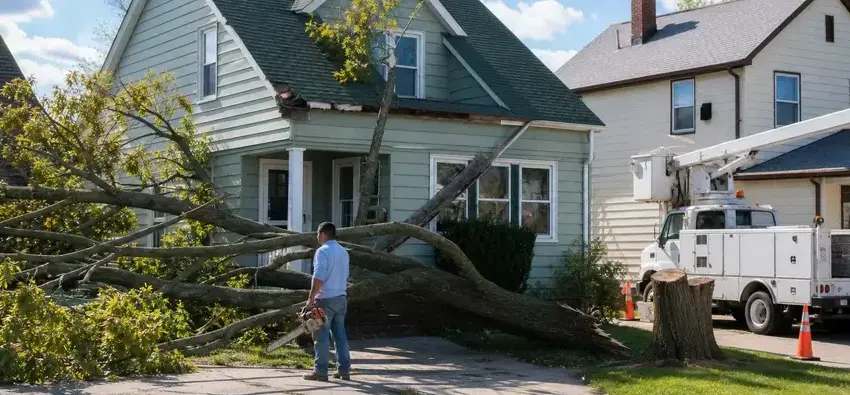 Storm damage restoration in Kaukauna, WI by Boyle Water Damage Restoration