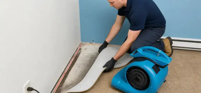 Carpet water damage in Kaukauna, WI by Boyle Water Damage Restoration