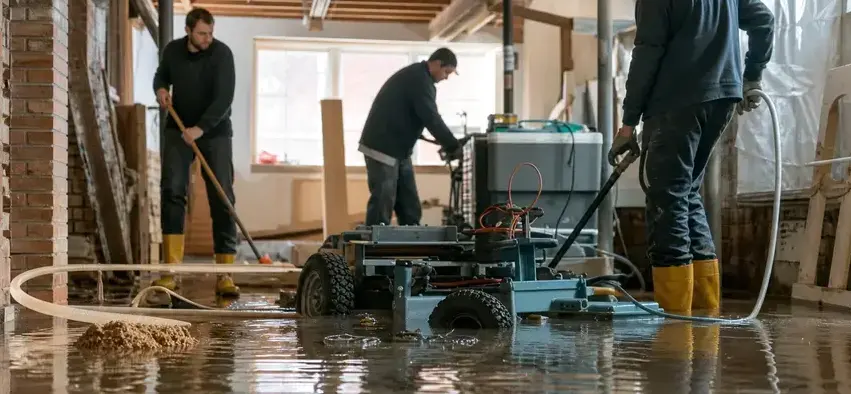 Flooded basement cleanup in Kaukauna, WI by Boyle Water Damage Restoration