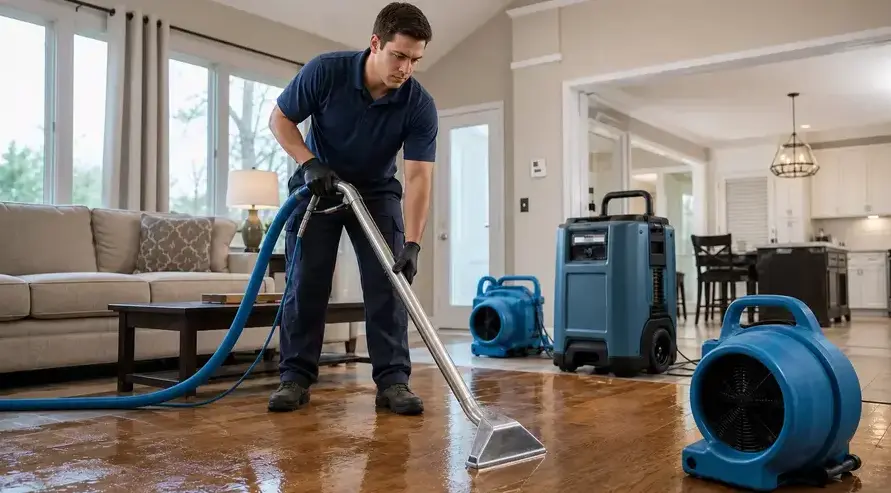 Water damage restoration in Kaukauna, WI